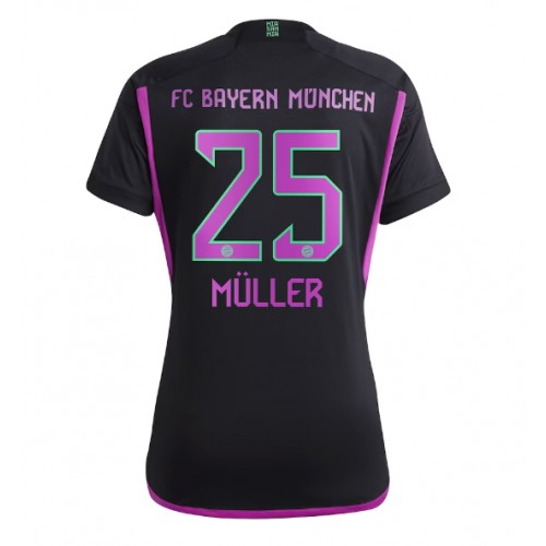 Fotbalové Dres Bayern Munich Thomas Muller #25 Dámské Venkovní 2023-24 Krátký Rukáv